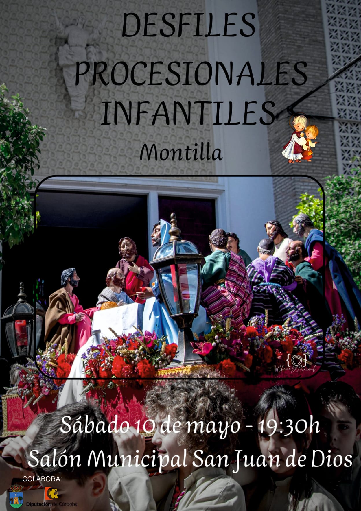 Cartel de los desfiles procesionales infantiles de Montilla
